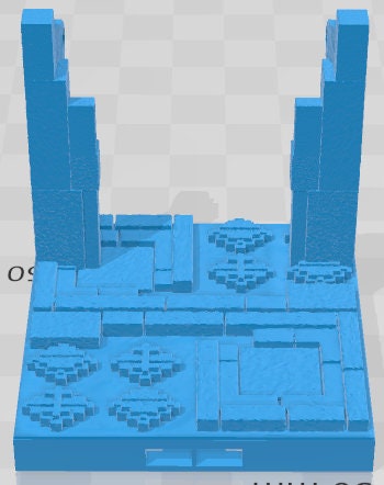 Curves, Corners, And Door Frames - Aztlan 3 Reforged B - Pathfinder - Dungeons & Dragons -RPG- Tabletop-Terrain - 28 mm / 1"- Aether Studios
