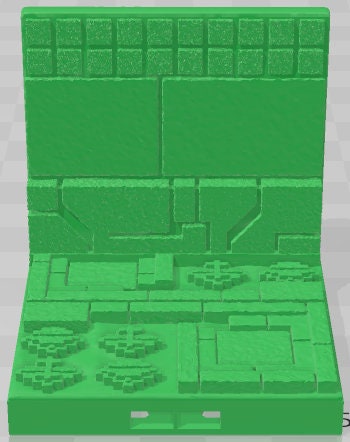 Walls - Aztlan 3 Reforged B - Pathfinder - Dungeons & Dragons -RPG- Tabletop-Terrain - 28 mm / 1"- Aether Studios