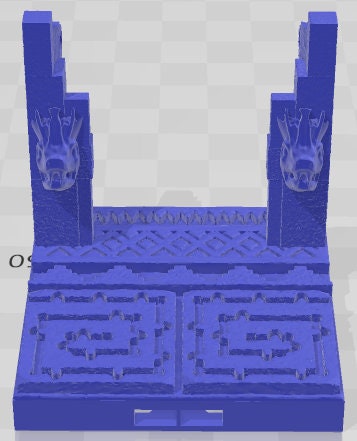 Curves, Corners, And Door Frames - Aztlan 3 Reforged C - Pathfinder - Dungeons & Dragons -RPG- Tabletop-Terrain - 28 mm / 1"- Aether Studios