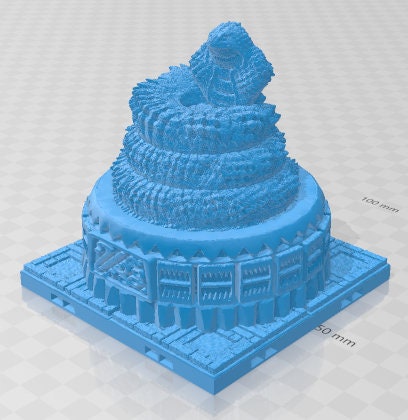 Rock Cobra - Aztlan 3 Reforged - Pathfinder - Dungeons & Dragons -RPG- Tabletop-Terrain - 28 mm / 1"- Aether Studios