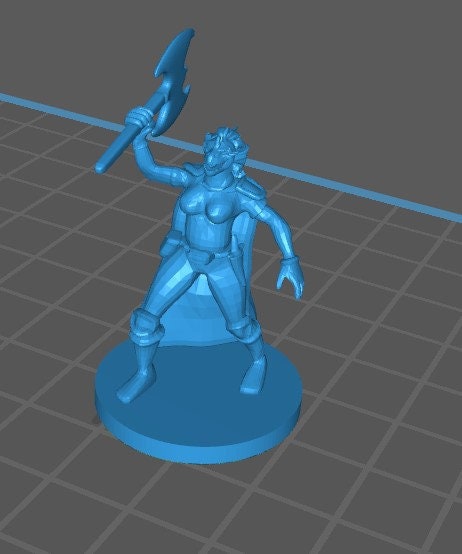 Dragonborn Barbarian Mini - DND - Pathfinder - Dungeons & Dragons - RPG - Tabletop - mz4250- Miniature-28mm-1"Scale