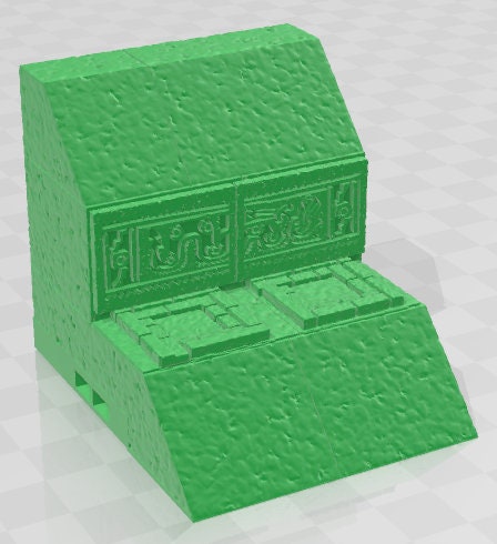 Step Pyramid Walls Set 1 - Aztlan 5 Reforged - Pathfinder - Dungeons & Dragons -RPG- Tabletop-Terrain - 28 mm / 1"- Aether Studios