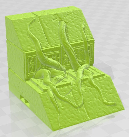 Step Pyramid Walls Set 1 - Aztlan 5 Reforged - Pathfinder - Dungeons & Dragons -RPG- Tabletop-Terrain - 28 mm / 1"- Aether Studios