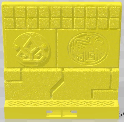 Fangcorp Walls - Aztlan Clip On - Pathfinder - Dungeons & Dragons -RPG- Tabletop-Terrain - 28 mm / 1"- Aether Studios