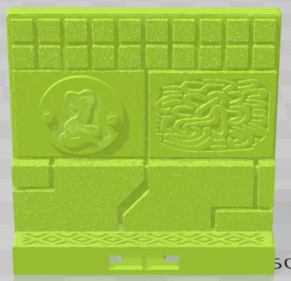 Fangcorp Walls - Aztlan Clip On - Pathfinder - Dungeons & Dragons -RPG- Tabletop-Terrain - 28 mm / 1"- Aether Studios