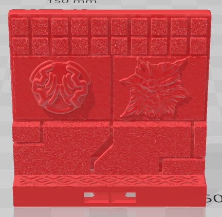 Skinned Walls - Aztlan Clip On - Pathfinder - Dungeons & Dragons -RPG- Tabletop-Terrain - 28 mm / 1"- Aether Studios