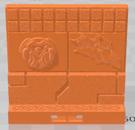 Skinned Walls - Aztlan Clip On - Pathfinder - Dungeons & Dragons -RPG- Tabletop-Terrain - 28 mm / 1"- Aether Studios