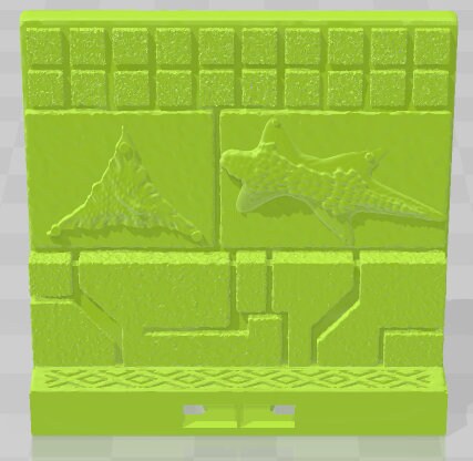 Skinned Walls - Aztlan Clip On - Pathfinder - Dungeons & Dragons -RPG- Tabletop-Terrain - 28 mm / 1"- Aether Studios