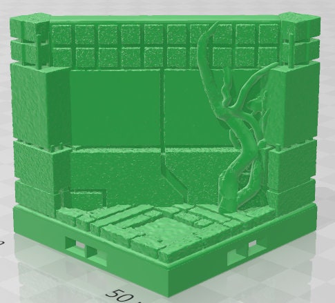 Curves, Corners, And Diagonals - Aztlan 6 Swamped A - Pathfinder - Dungeons & Dragons -RPG- Tabletop-Terrain - 28 mm / 1"- Aether Studios