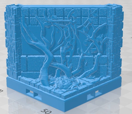 Curves, Corners, And Diagonals - Aztlan 6 Swamped A - Pathfinder - Dungeons & Dragons -RPG- Tabletop-Terrain - 28 mm / 1"- Aether Studios
