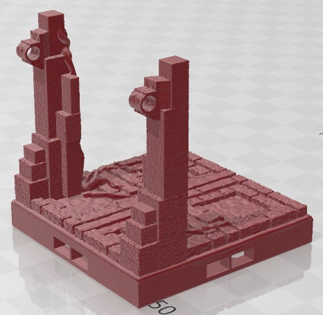 Doors - Aztlan 6 Swamped A - Pathfinder - Dungeons & Dragons -RPG- Tabletop-Terrain - 28 mm / 1"- Aether Studios
