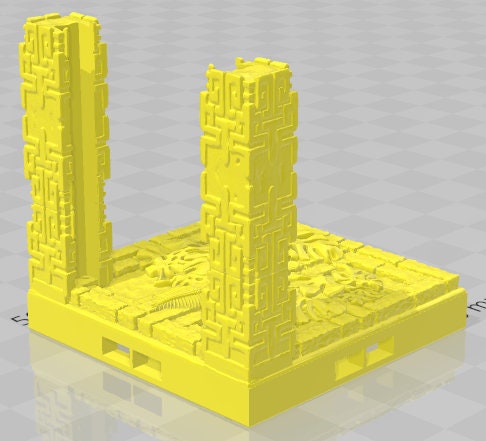 Doors - Aztlan 6 Swamped A - Pathfinder - Dungeons & Dragons -RPG- Tabletop-Terrain - 28 mm / 1"- Aether Studios