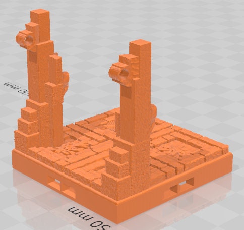 Doors - Aztlan 6 Swamped A - Pathfinder - Dungeons & Dragons -RPG- Tabletop-Terrain - 28 mm / 1"- Aether Studios