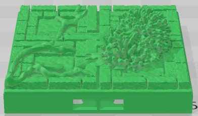 Floors Set 1 - Aztlan 6 Swamped A - Pathfinder - Dungeons & Dragons -RPG- Tabletop-Terrain - 28 mm / 1"- Aether Studios