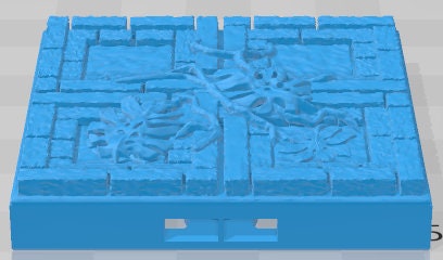 Floors Set 1 - Aztlan 6 Swamped A - Pathfinder - Dungeons & Dragons -RPG- Tabletop-Terrain - 28 mm / 1"- Aether Studios
