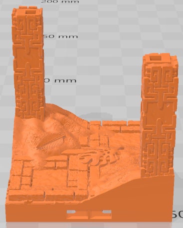 Pillars - Aztlan 6 Swamped A - Pathfinder - Dungeons & Dragons -RPG- Tabletop-Terrain - 28 mm / 1"- Aether Studios