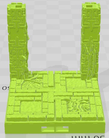 Pillars - Aztlan 6 Swamped A - Pathfinder - Dungeons & Dragons -RPG- Tabletop-Terrain - 28 mm / 1"- Aether Studios
