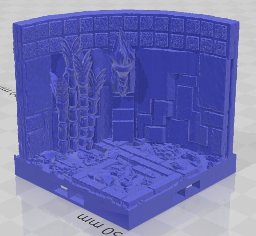 Curves, Corners, And Corridors - Aztlan 6 Swamped B - Pathfinder - Dungeons & Dragons -RPG- Tabletop-Terrain - 28 mm / 1"- Aether Studios