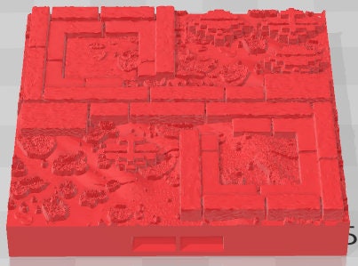 Floors - Aztlan 6 Swamped B - Pathfinder - Dungeons & Dragons -RPG- Tabletop-Terrain - 28 mm / 1"- Aether Studios