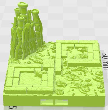 Floors - Aztlan 6 Swamped B - Pathfinder - Dungeons & Dragons -RPG- Tabletop-Terrain - 28 mm / 1"- Aether Studios