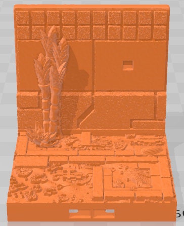 Peg Walls - Aztlan 6 Swamped B - Pathfinder - Dungeons & Dragons -RPG- Tabletop-Terrain - 28 mm / 1"- Aether Studios