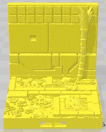 Peg Walls - Aztlan 6 Swamped B - Pathfinder - Dungeons & Dragons -RPG- Tabletop-Terrain - 28 mm / 1"- Aether Studios