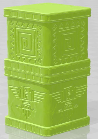 Scatter Pillars - Aztlan 6 Swamped - Pathfinder - Dungeons & Dragons -RPG- Tabletop-Terrain - 28 mm / 1"- Aether Studios