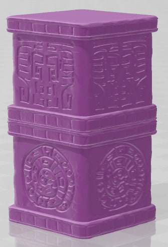 Scatter Pillars - Aztlan 6 Swamped - Pathfinder - Dungeons & Dragons -RPG- Tabletop-Terrain - 28 mm / 1"- Aether Studios