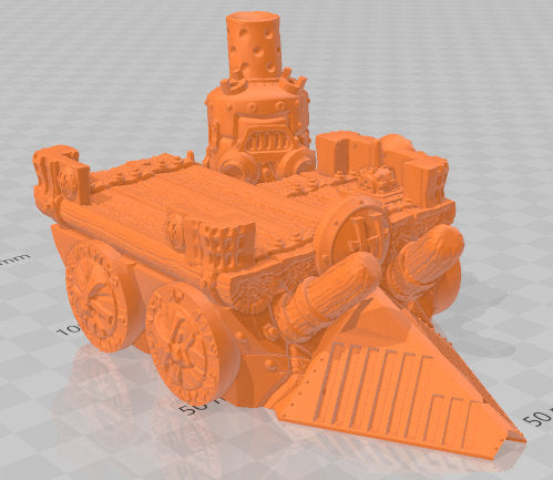 Hellfoot's Chariot - Dwarven Clan - Pathfinder - Dungeons & Dragons -RPG- Tabletop-Terrain - 28 mm / 1"- Aether Studios