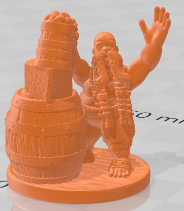 Pub Patrons - Dwarven Clan - Pathfinder - Dungeons & Dragons -RPG- Tabletop-Terrain - 28 mm / 1"- Aether Studios