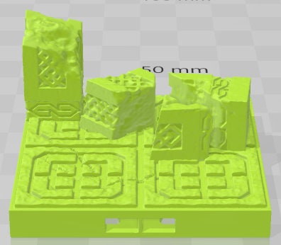 Ruins Set 1 - Dwarven Clan - Pathfinder - Dungeons & Dragons -RPG- Tabletop-Terrain - 28 mm / 1"- Aether Studios