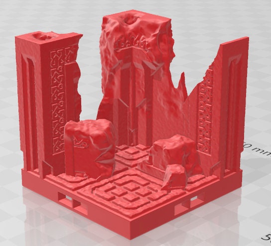 Ruins Set 1 - Dwarven Clan - Pathfinder - Dungeons & Dragons -RPG- Tabletop-Terrain - 28 mm / 1"- Aether Studios