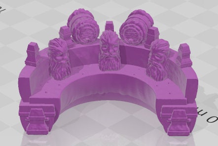 Kings Company Theatre Scatter Set 1 - Dwarven Clan - Pathfinder - Dungeons & Dragons -RPG- Tabletop-Terrain - 28 mm / 1"- Aether Studios