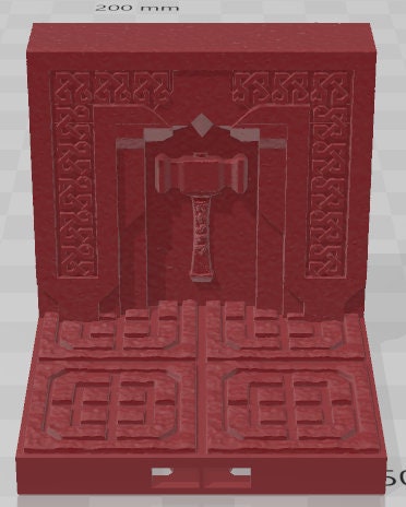 2x2 Walls Set 2 - Dwarven Kingdom - Pathfinder - Dungeons & Dragons -RPG- Tabletop-Terrain - 28 mm / 1"- Aether Studios