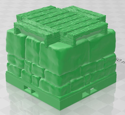 Wood Pier 2x2 Tiles - Dockyards - Pathfinder - Dungeons & Dragons -RPG- Tabletop-Terrain - 28 mm / 1"- Aether Studios