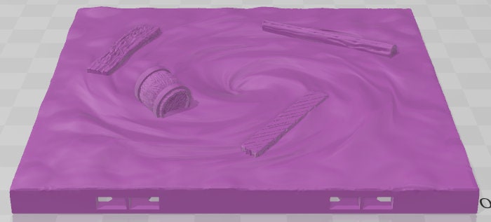 Water Tiles - Dockyards - Pathfinder - Dungeons & Dragons -RPG- Tabletop-Terrain - 28 mm / 1"- Aether Studios