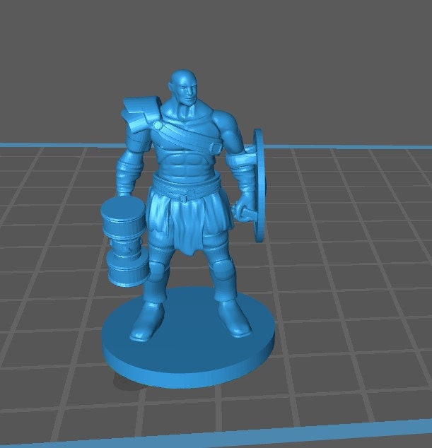 Goliath Barbarian Mini - DND - Pathfinder - Dungeons & Dragons - RPG - Tabletop - mz4250- Miniature-28mm-1"Scale