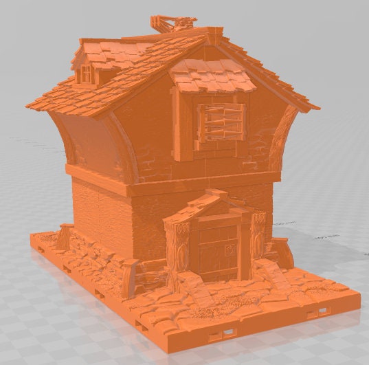 Steveadore's Hut - Dockyards Village - Pathfinder - Dungeons & Dragons -RPG- Tabletop-Terrain - 28 mm / 1"- Aether Studios