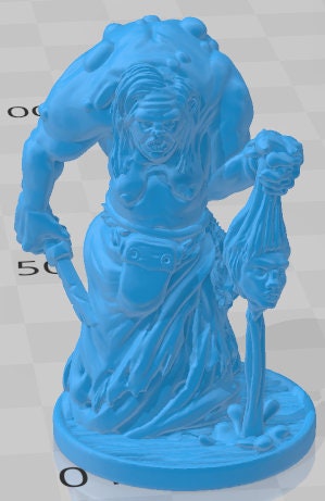 Core Head Hag Mini - Swamp of Sorrows - Pathfinder - Dungeons & Dragons -RPG- Tabletop-Terrain - 28 mm / 1"- Aether Studios