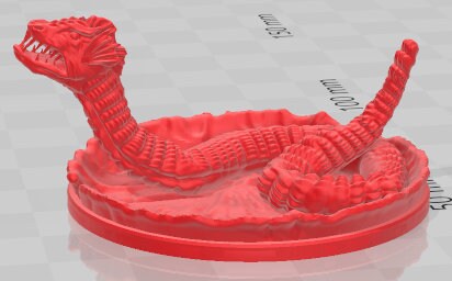 Core Snake Minis - Swamp of Sorrows - Pathfinder - Dungeons & Dragons -RPG- Tabletop-Terrain - 28 mm / 1"- Aether Studios