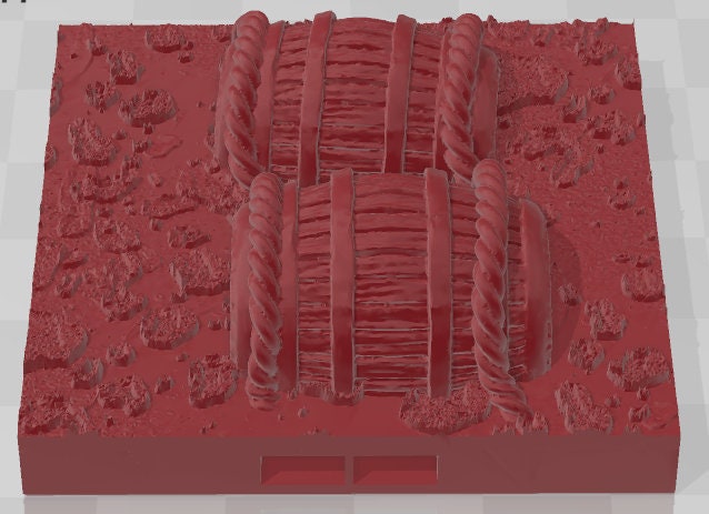 Barrel Bridge - Swamp of Sorrows - Pathfinder - Dungeons & Dragons -RPG- Tabletop-Terrain-28 mm / 1"- Aether Studios