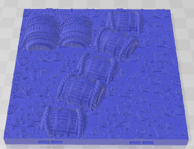 Barrel Bridge - Swamp of Sorrows - Pathfinder - Dungeons & Dragons -RPG- Tabletop-Terrain-28 mm / 1"- Aether Studios