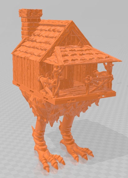 Baba Yaga Hut - Swamp of Sorrows - Pathfinder - Dungeons & Dragons -RPG- Tabletop-Terrain-28 mm / 1"- Aether Studios