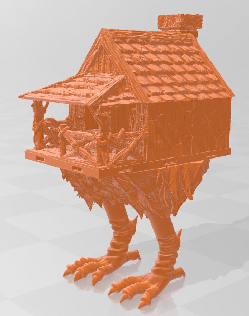 Baba Yaga Hut - Swamp of Sorrows - Pathfinder - Dungeons & Dragons -RPG- Tabletop-Terrain-28 mm / 1"- Aether Studios