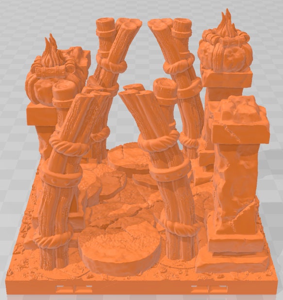 Azite Pathways - Swamp of Sorrows - Pathfinder - Dungeons & Dragons -RPG- Tabletop-Terrain-28 mm / 1"- Aether Studios