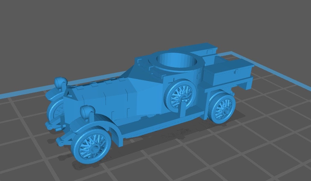 Armored Car - 1:100 scale - UK - Tanks - Armored Vehicle - World Of Tanks - War Game - Wargaming - Axis and Allies - Tabletop Games