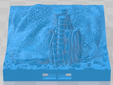 Raised Mud Slopes Set 1 - Swamp of Sorrows - Pathfinder - Dungeons & Dragons -RPG- Tabletop-Terrain-28 mm / 1"- Aether Studios