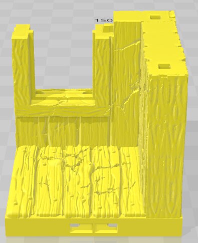 Swamp Shack Cracked 2x2 Tiles Set 1 - Swamp of Sorrows - Pathfinder - Dungeons & Dragons -RPG- Tabletop-Terrain-28 mm / 1"- Aether Studios