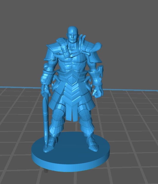 Human Male Barbarian Mini - DND - Pathfinder - Dungeons & Dragons - RPG - Tabletop - mz4250- Miniature-28mm-1"Scale