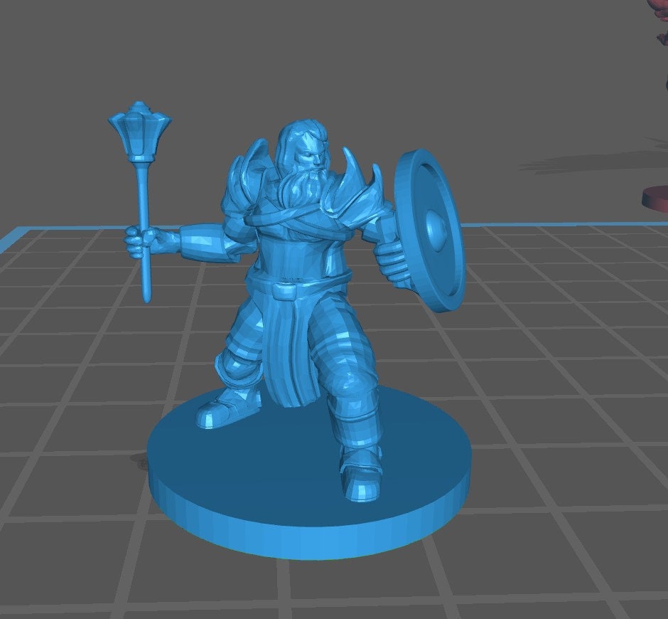 Human Cleric Minis Pack 1 - DND - Pathfinder - Dungeons & Dragons - RPG - Tabletop - mz4250- Miniature - 28 mm - 1" Scale